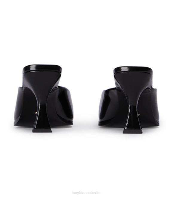 niedrige Absätze| de Tony Bianco Frauen Flash-Heels Schwarz hochglänzend 4624253